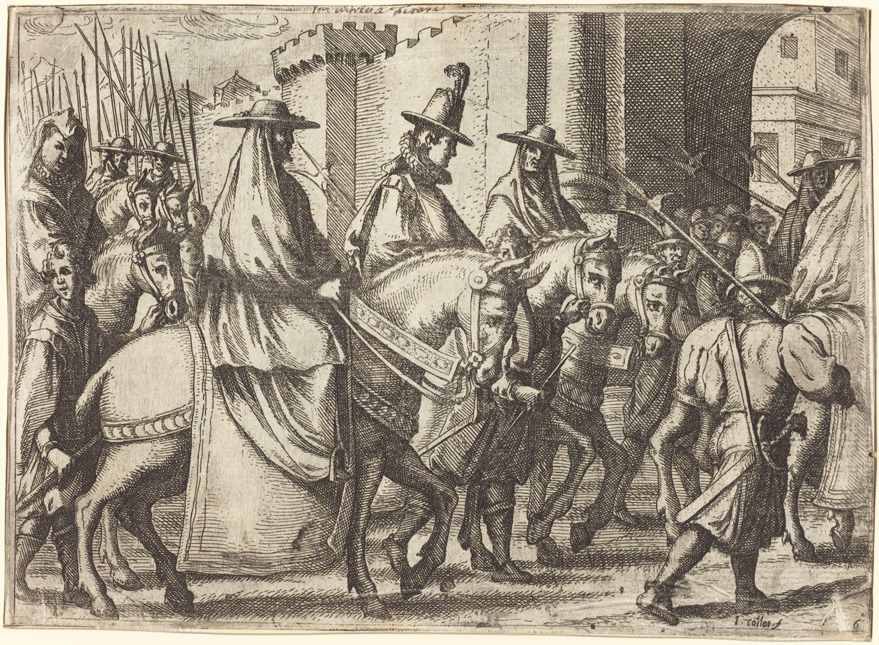 Ingresso a Ferrara [recto] da Jacques Callot