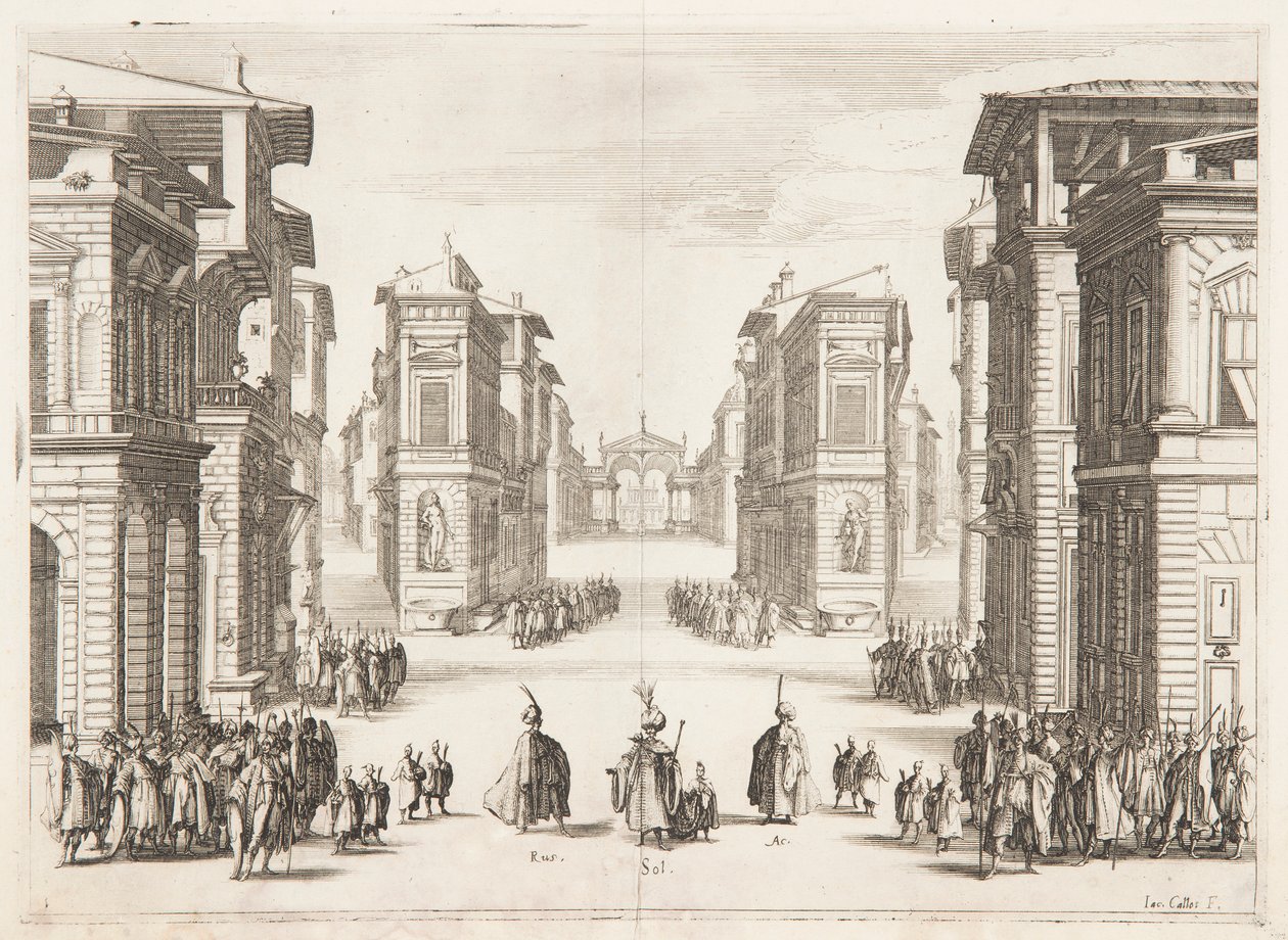 Primo atto di Solimano da Jacques Callot