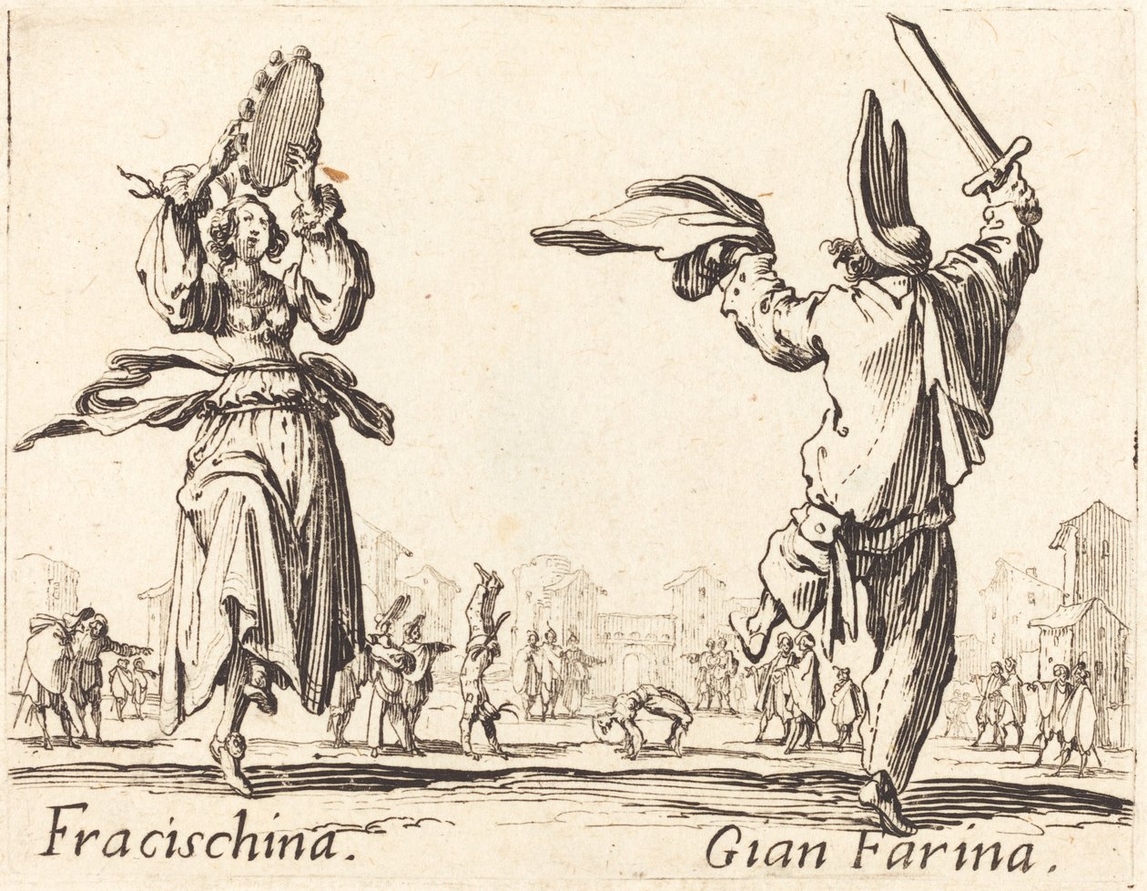 Fracischina e Gian Farina da Jacques Callot