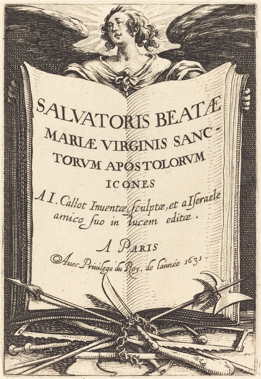 Frontespizio per "I grandi apostoli" da Jacques Callot