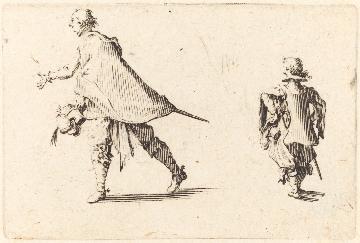 Gentiluomo e il suo paggio da Jacques Callot