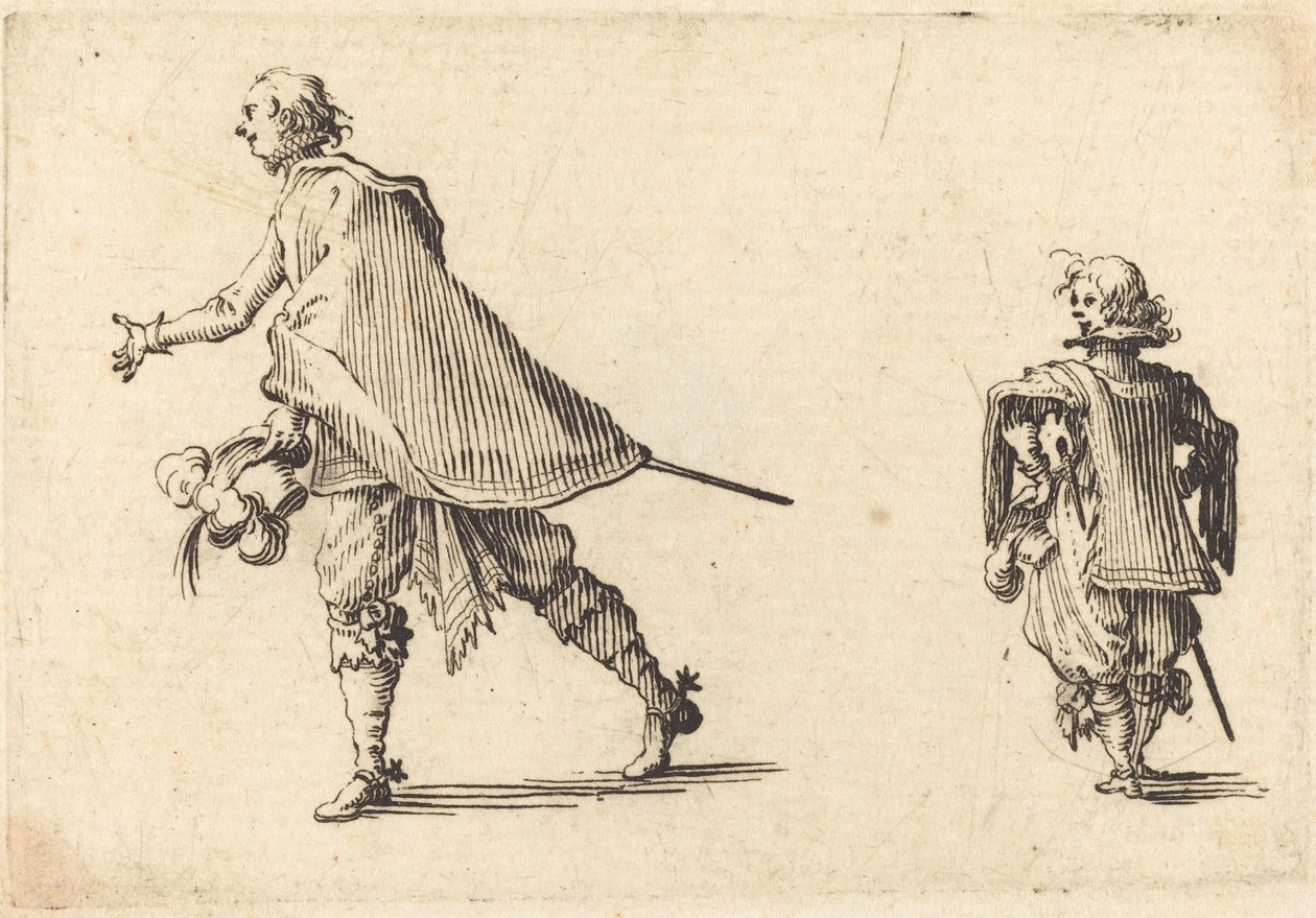 Gentiluomo e il suo paggio da Jacques Callot