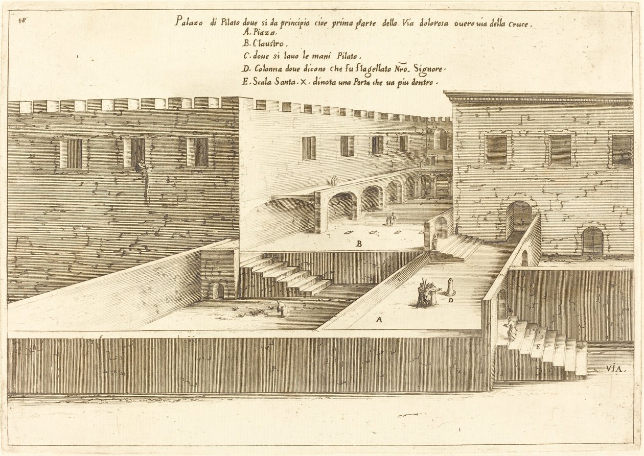 Casa di Pilato da Jacques Callot