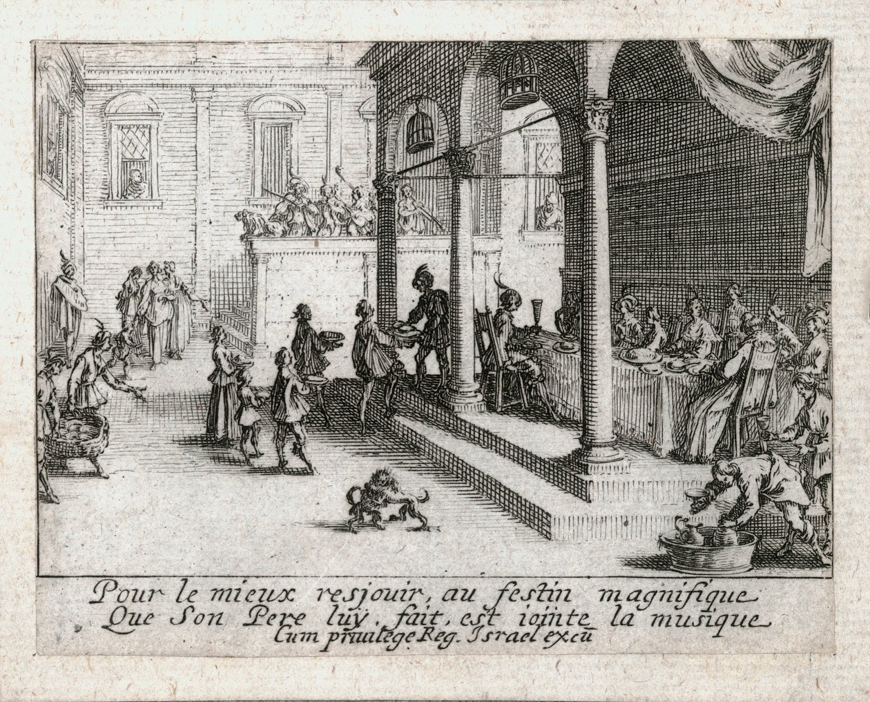 La vita del figliol prodigo ... (incisione) da Jacques Callot