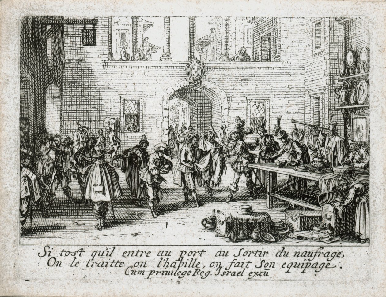 La vita del figliol prodigo ... (incisione) da Jacques Callot