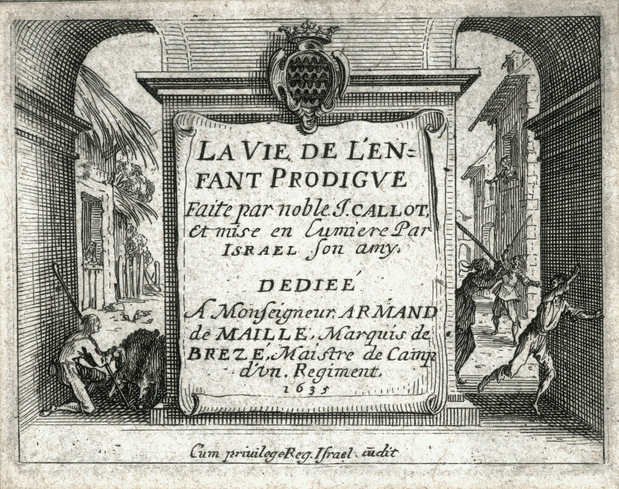 La vita del figliol prodigo ... (incisione) da Jacques Callot