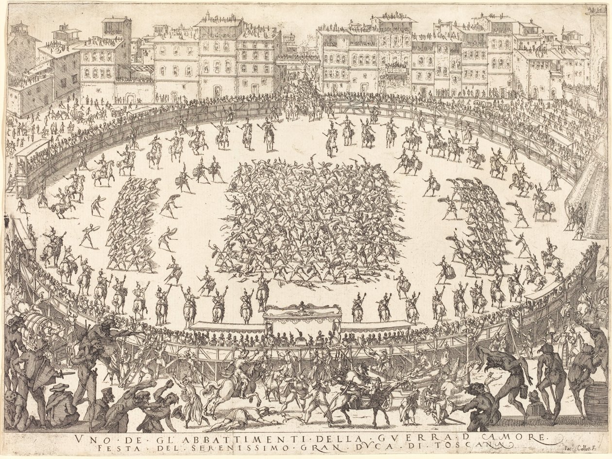 Uno dei combattimenti di fanteria da Jacques Callot