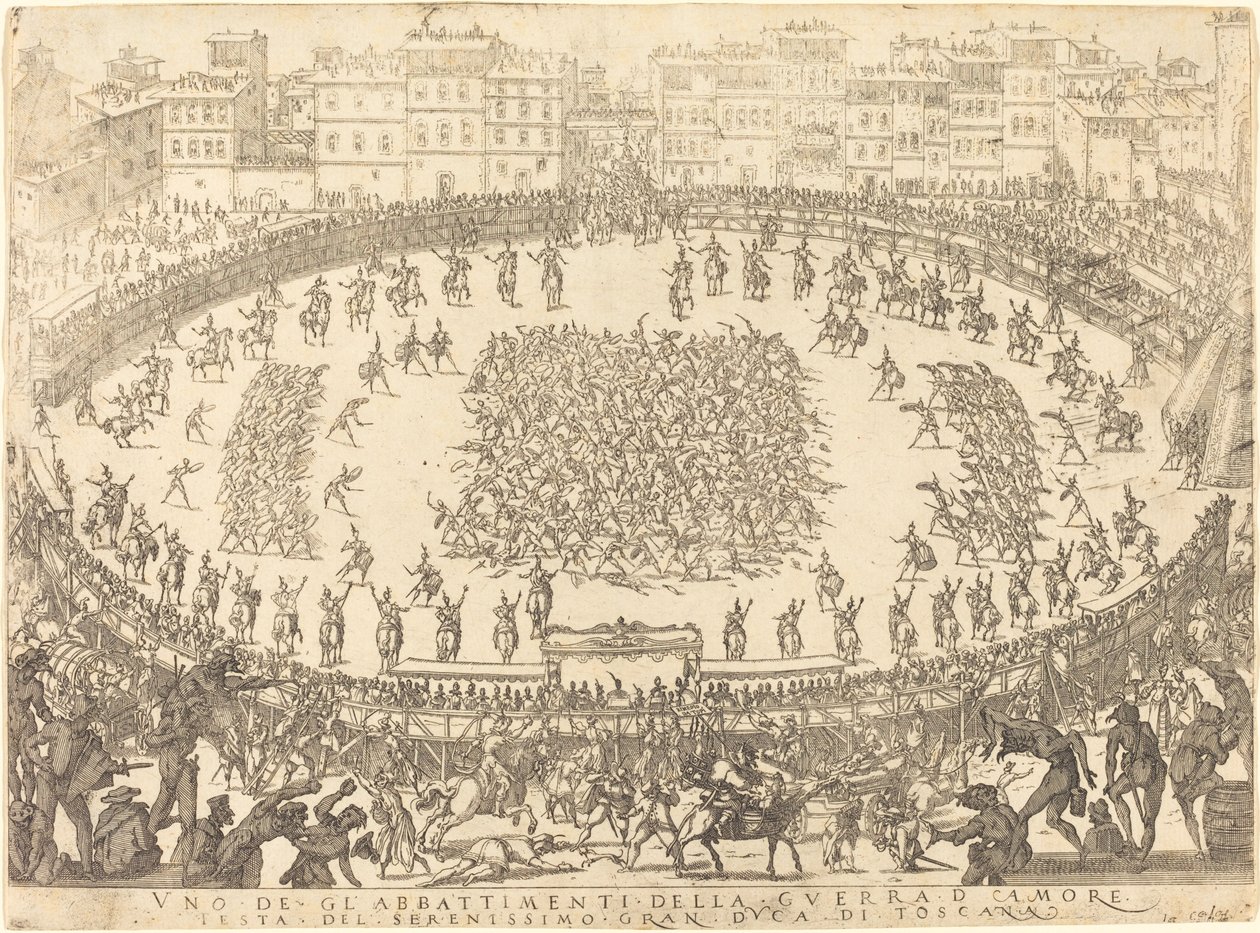Uno dei combattimenti di fanteria da Jacques Callot
