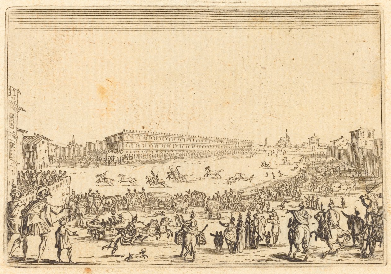 Piazza presso alla Porta al Prato da Jacques Callot