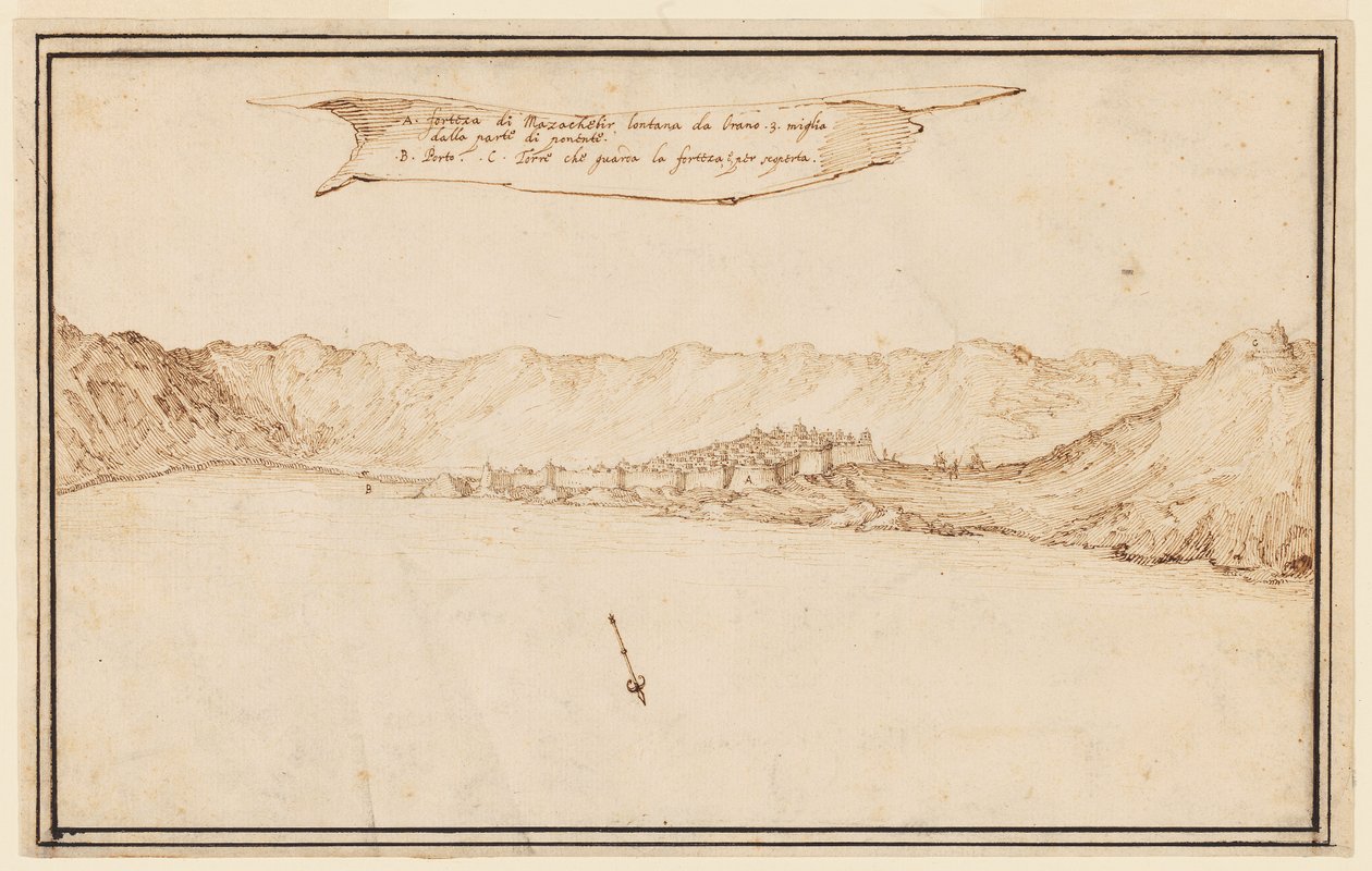 Vista planometrica di Mazachebir da Jacques Callot