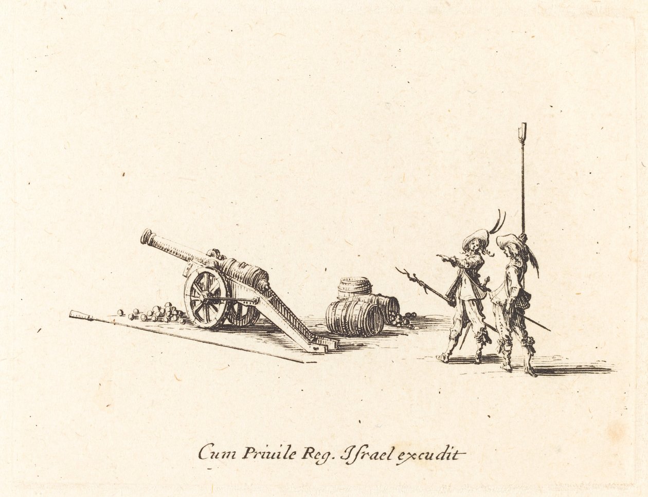 Preparazione per sparare il cannone da Jacques Callot