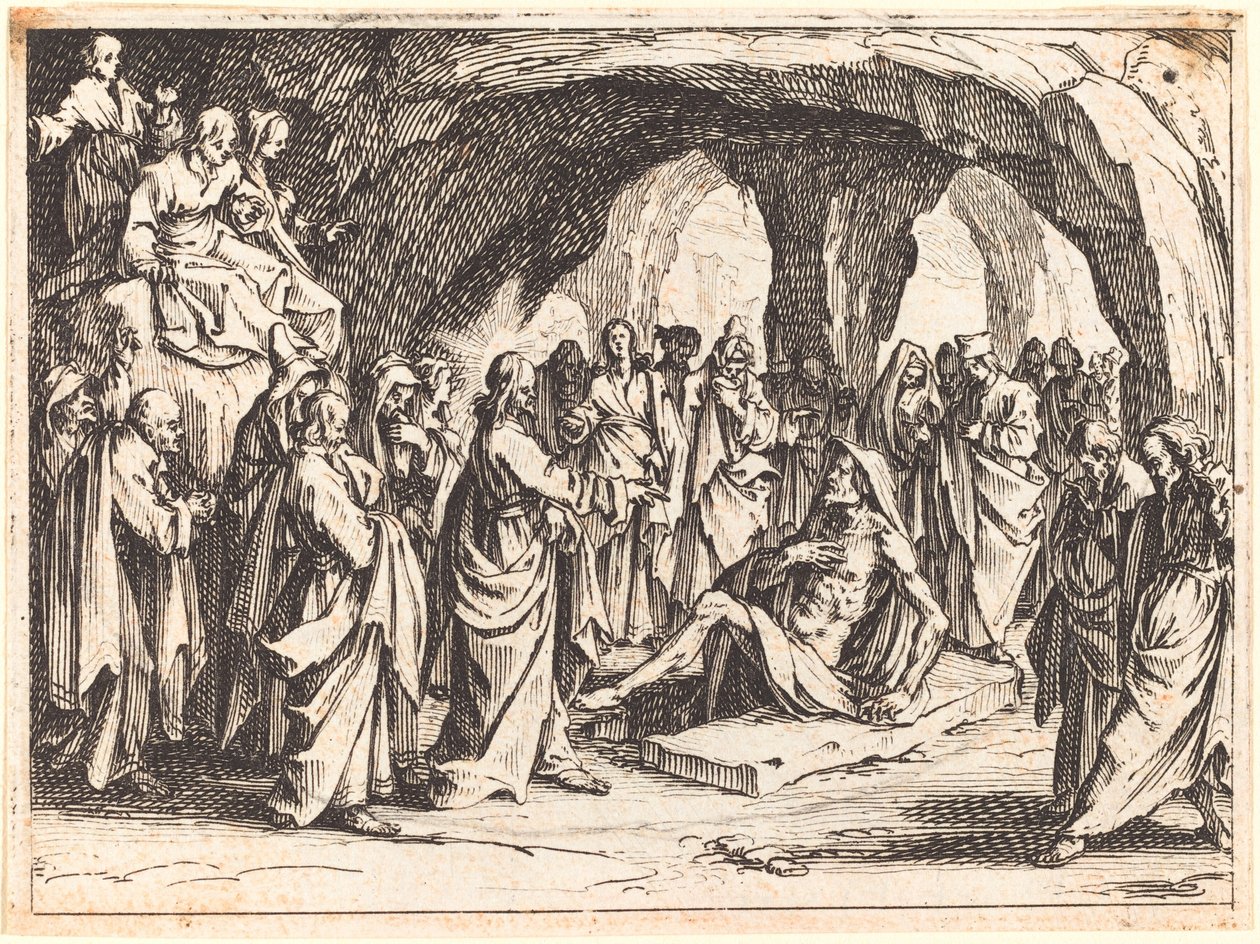 Resurrezione di Lazzaro da Jacques Callot