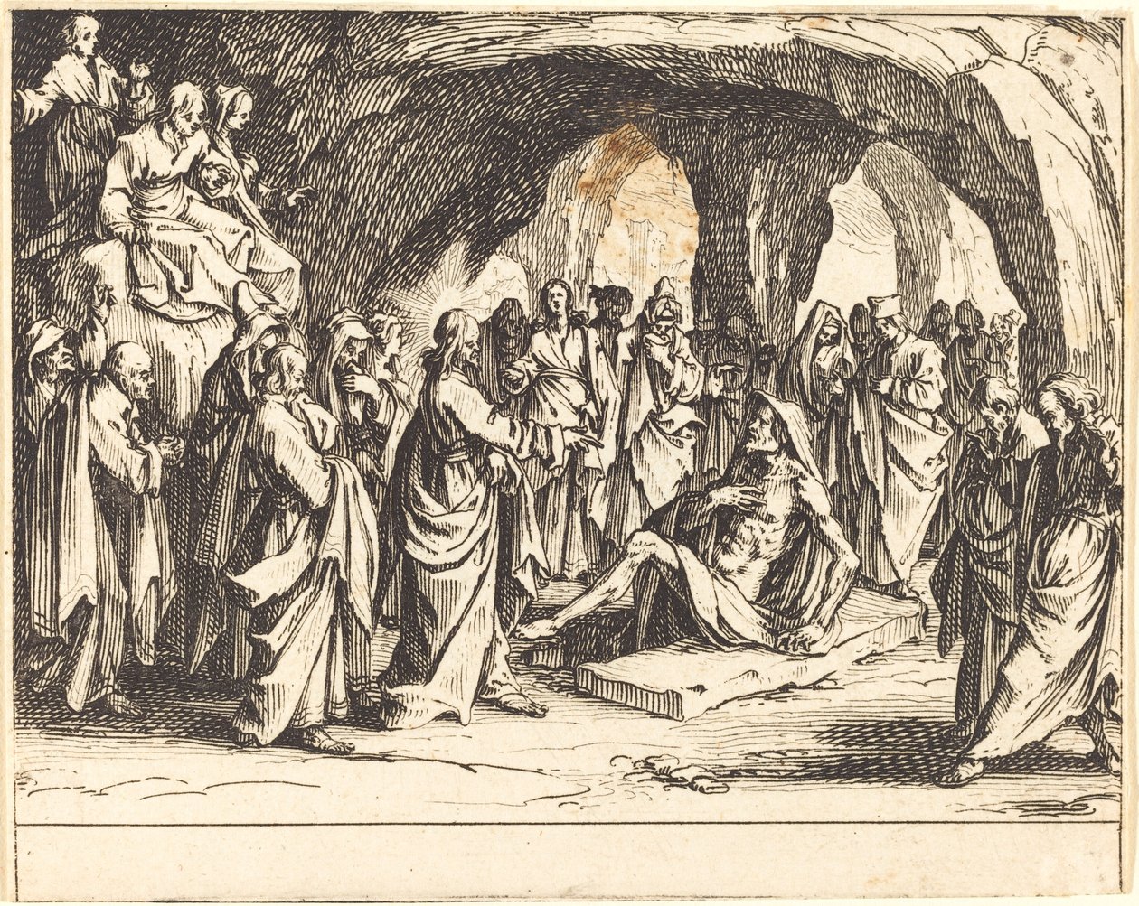 Resurrezione di Lazzaro da Jacques Callot