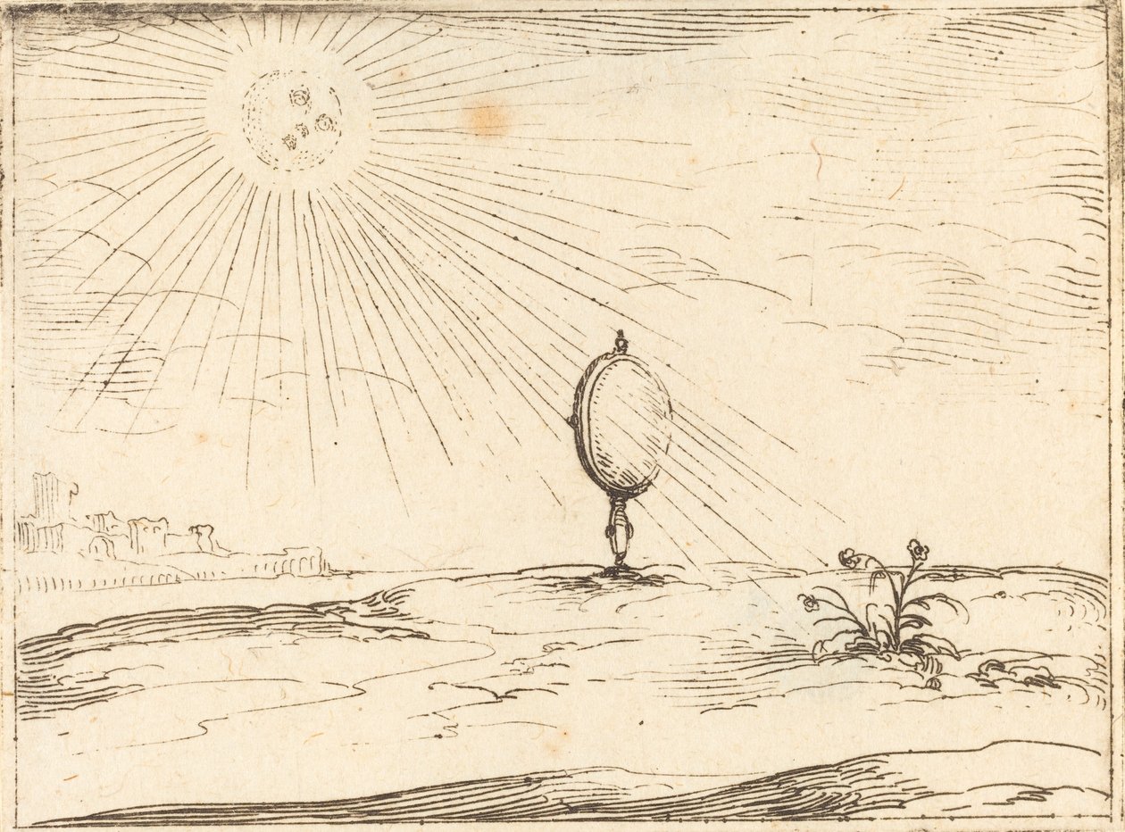Raggi del sole da Jacques Callot