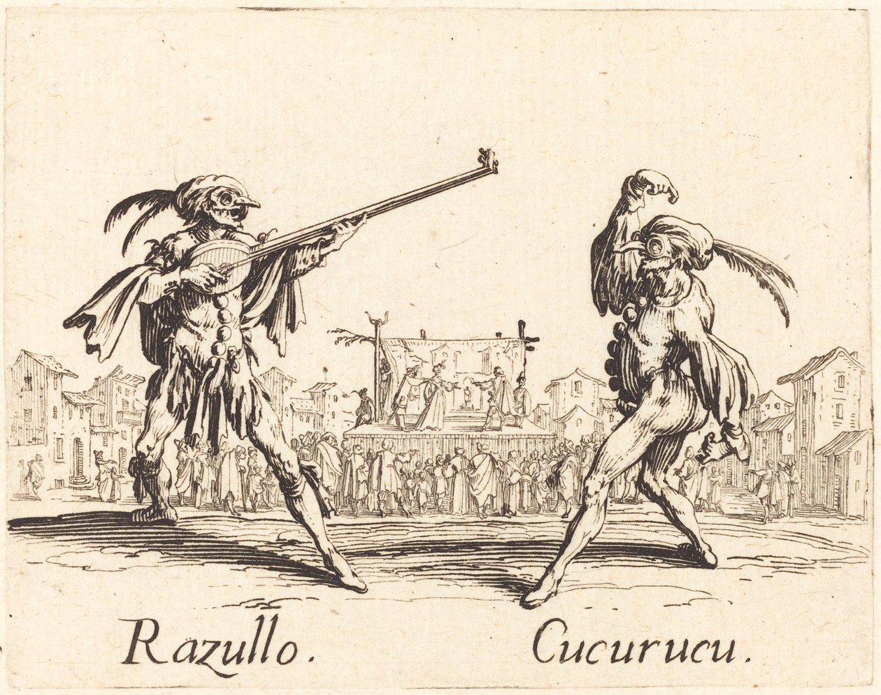 Razullo e Cucurucu da Jacques Callot