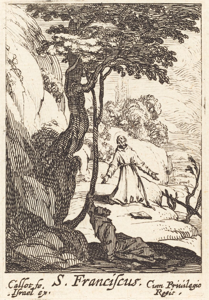 San Francesco, c. 1632 da Jacques Callot