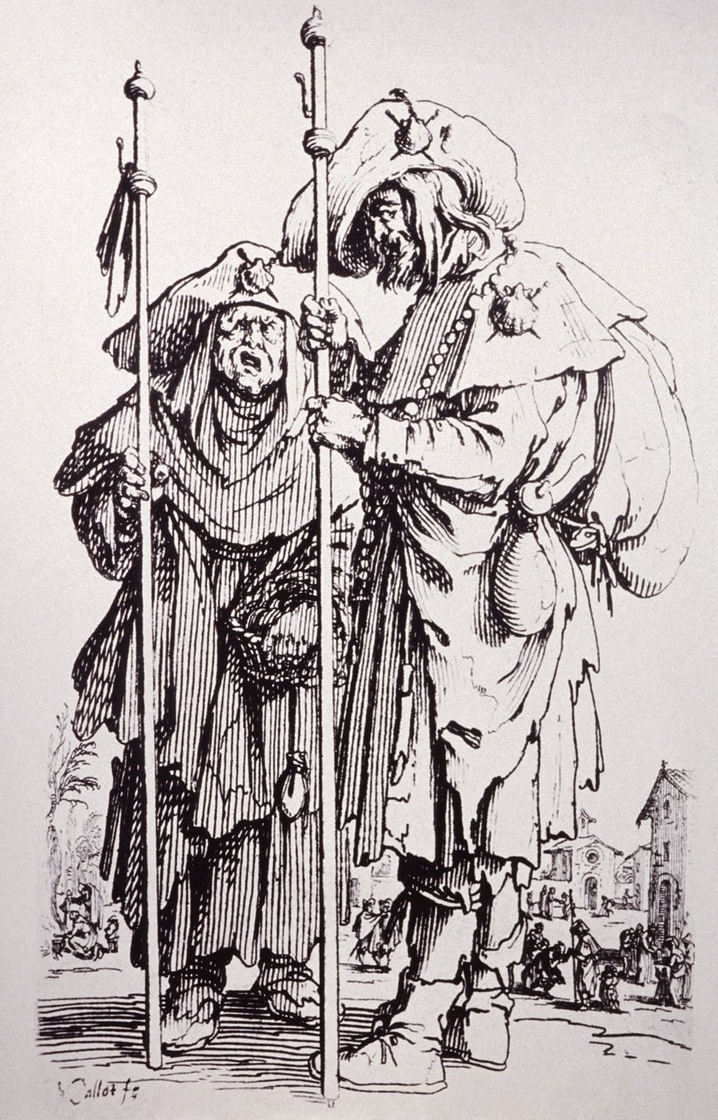 Santiago de Compostela (incisione) da Jacques Callot