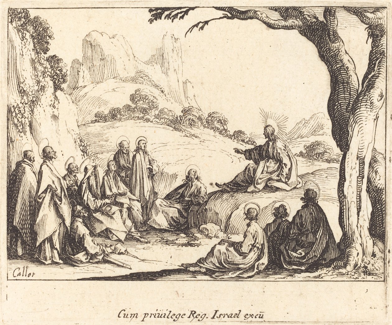 Il sermone sul monte da Jacques Callot