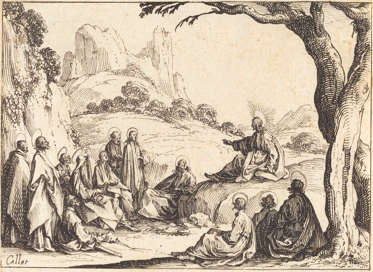 Discorso della Montagna da Jacques Callot
