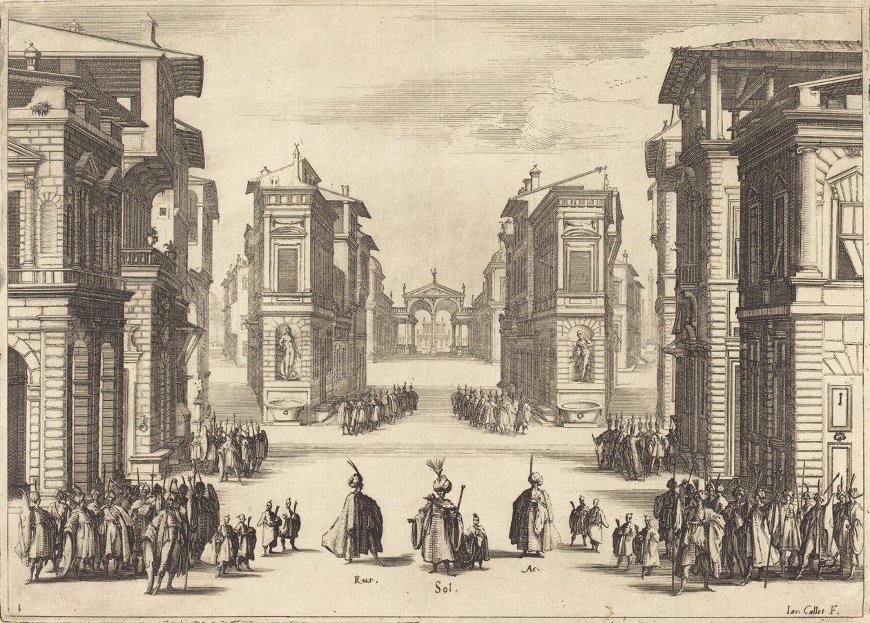 Solimano, Atto I, 1620 da Jacques Callot