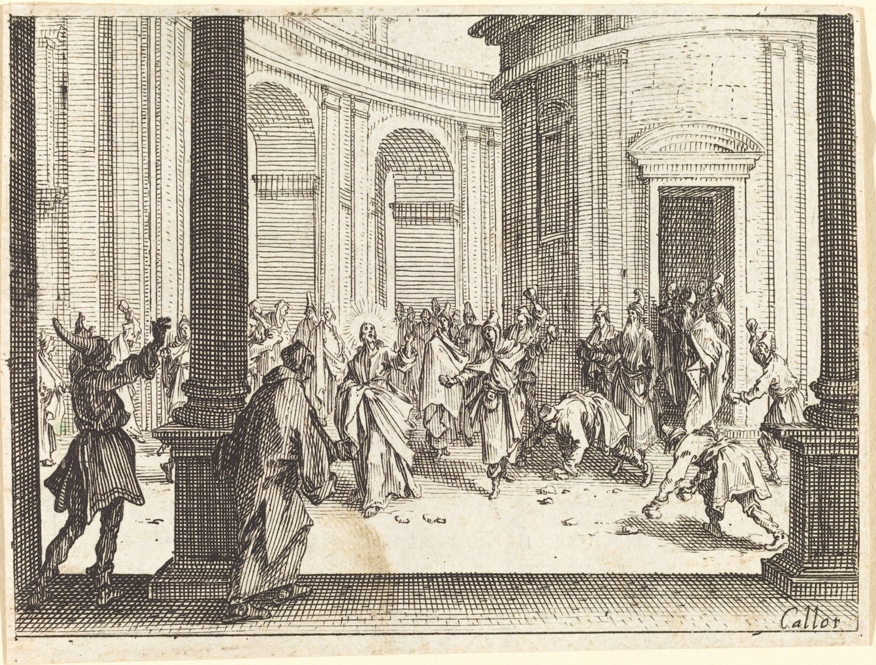 Lapidazione di Gesù da Jacques Callot