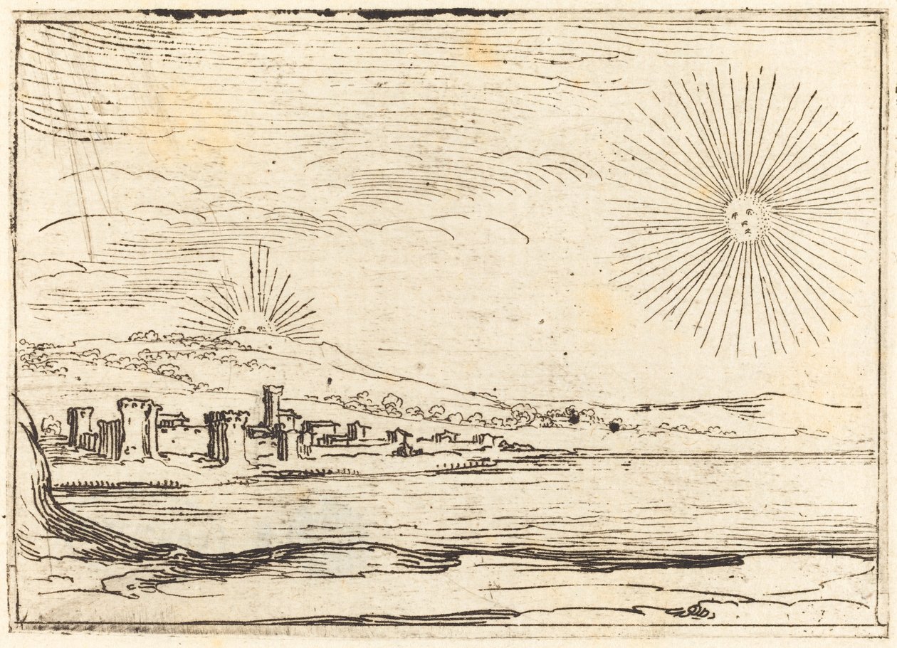Sole che sorge, 1628 da Jacques Callot