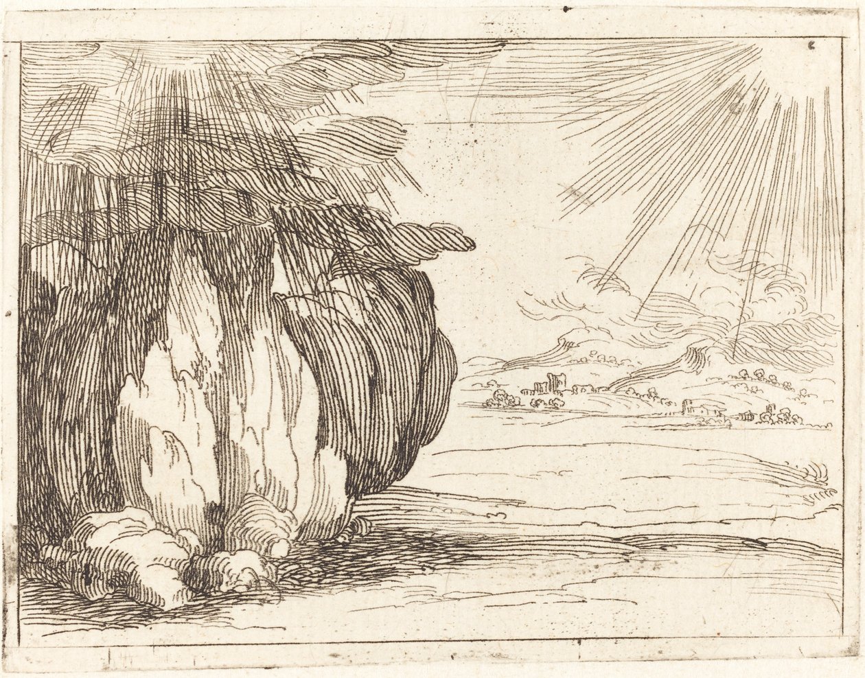 Sole e pioggia da Jacques Callot