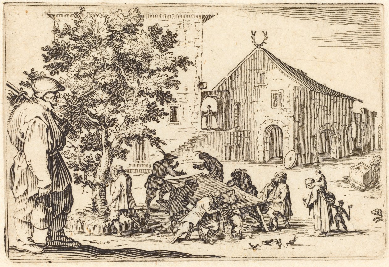 Taverna, c. 1622 da Jacques Callot