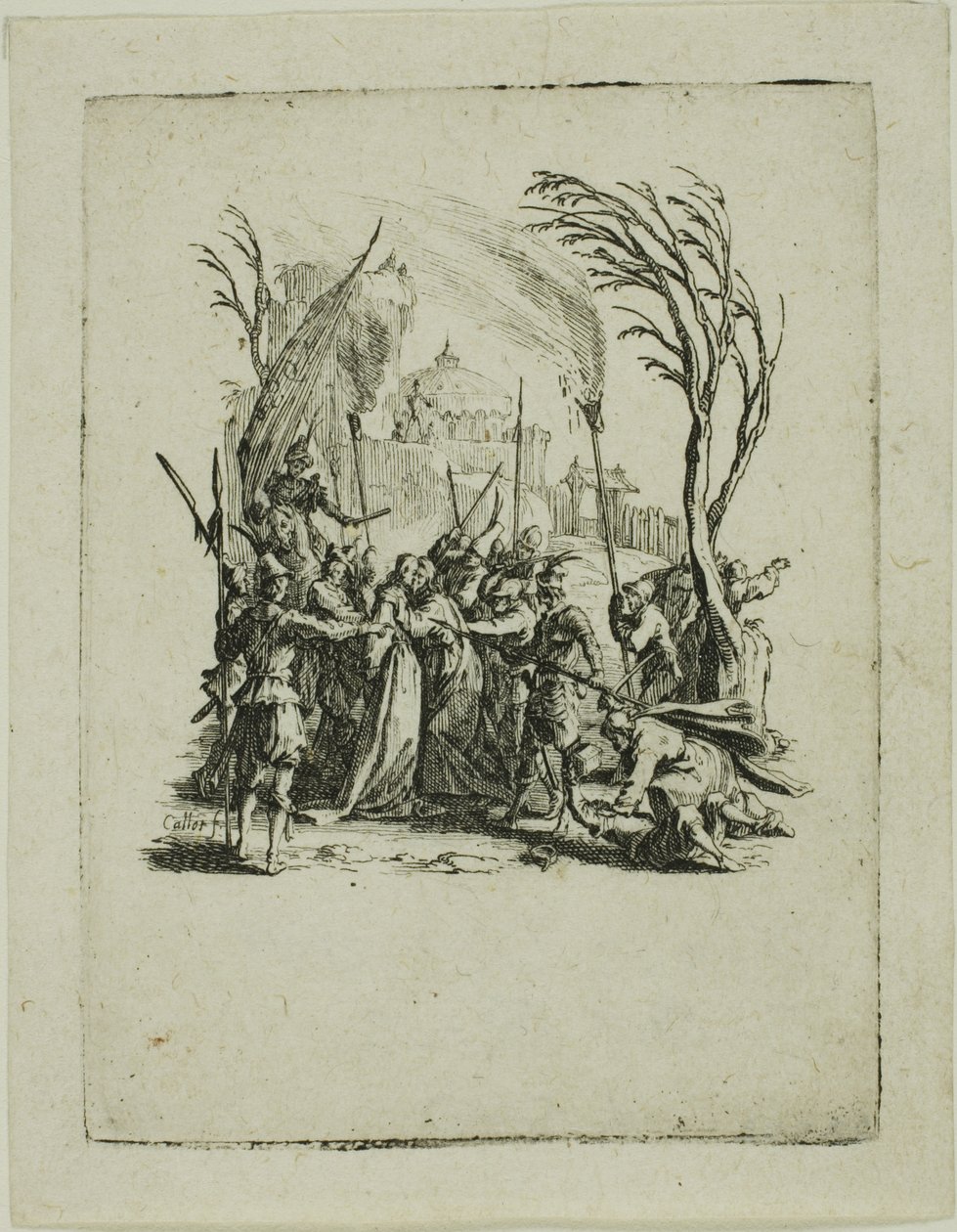 Il Tradimento, dalla Piccola Passione da Jacques Callot