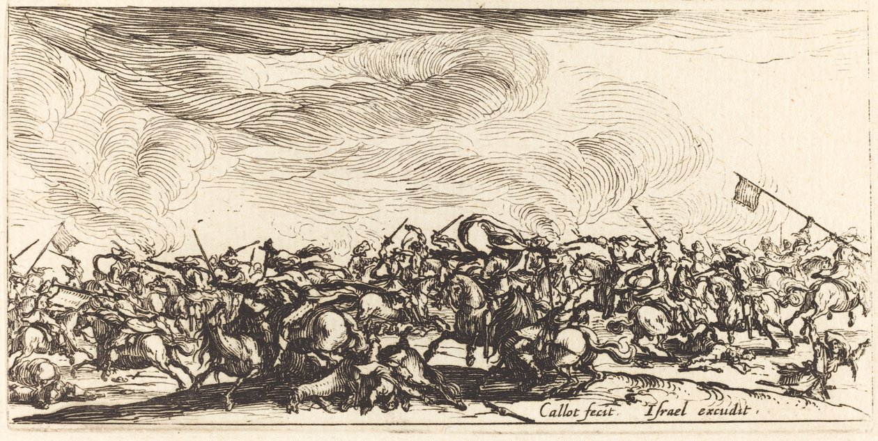 Il combattimento di cavalleria con spade da Jacques Callot