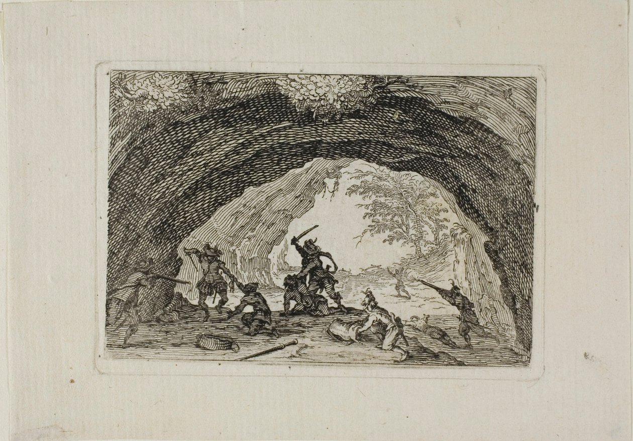 La caverna dei briganti, dai Capricci da Jacques Callot