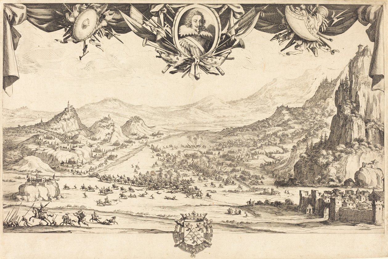 Il Combattimento di Avigliana da Jacques Callot