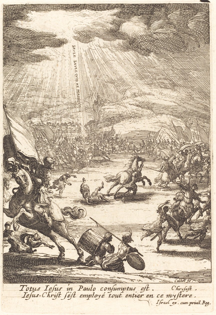 La conversione di San Paolo da Jacques Callot