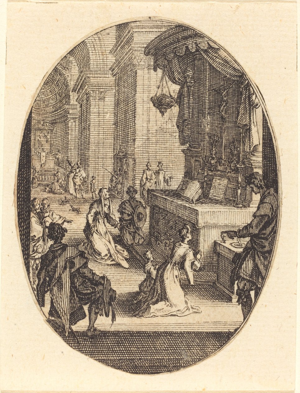 Il culto di Dio, probabilmente 1627 da Jacques Callot