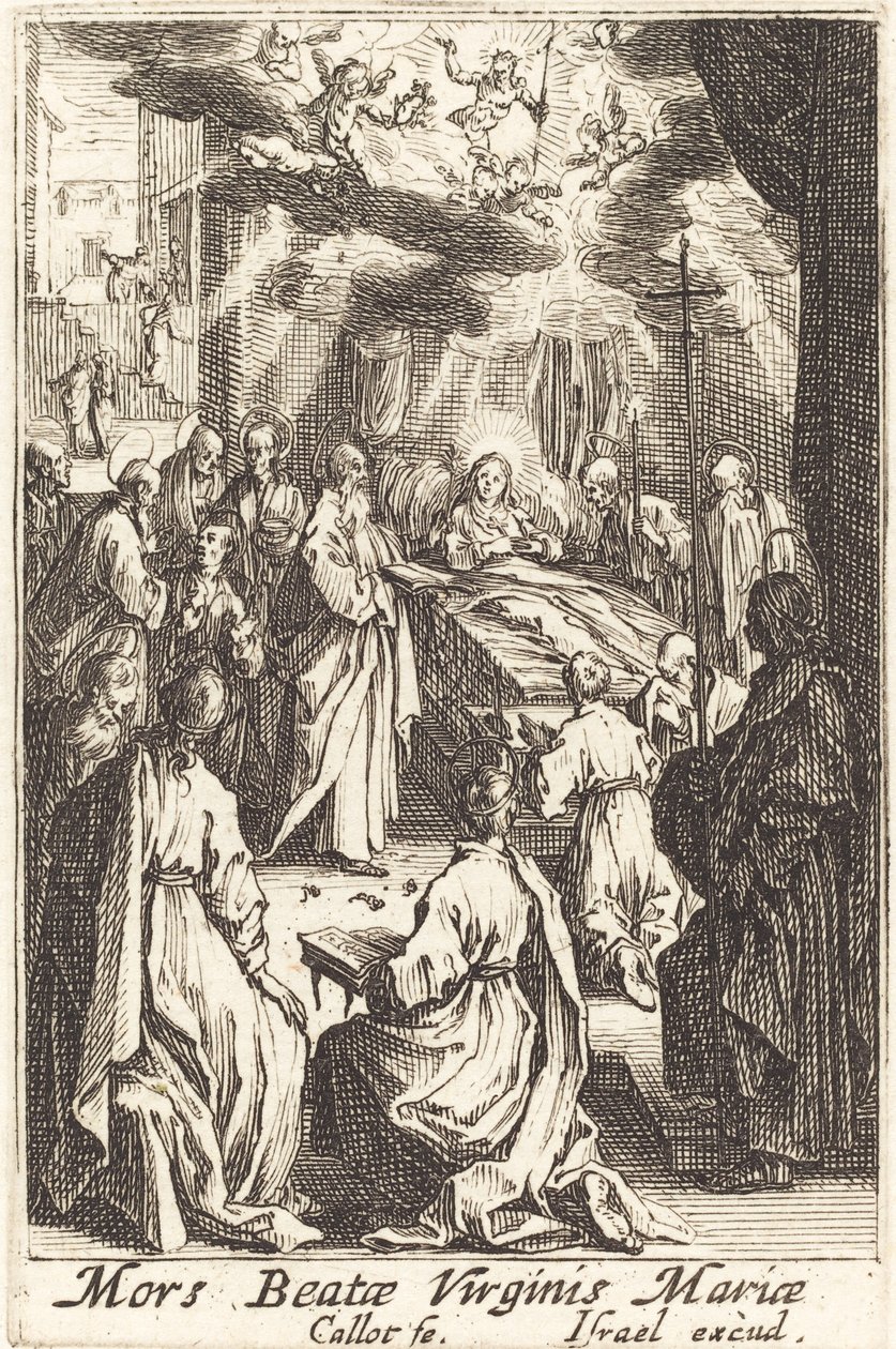 La morte della Vergine da Jacques Callot