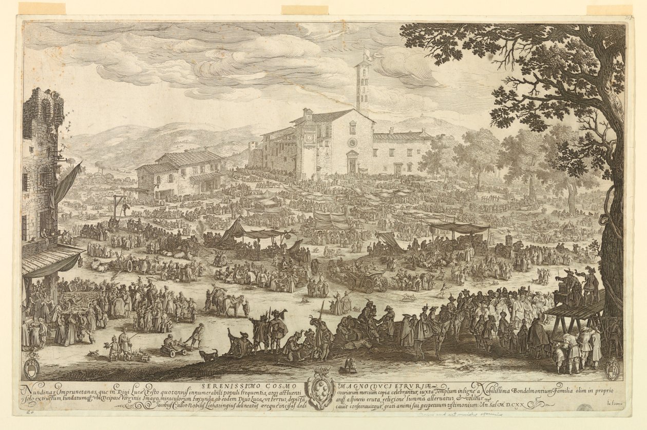 La fiera di Impruneta da Jacques Callot