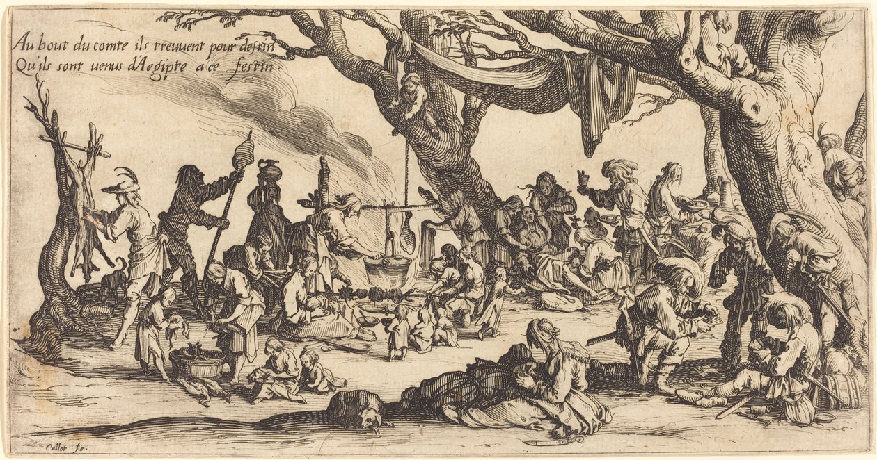 La festa dei boemi da Jacques Callot