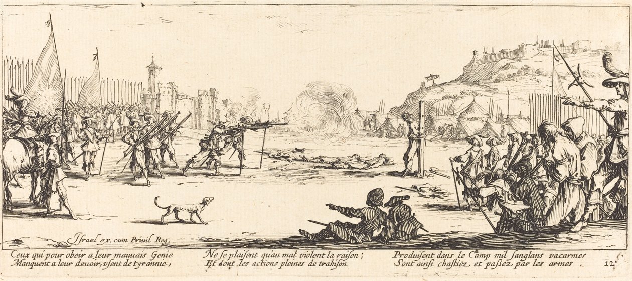 Il plotone di esecuzione da Jacques Callot