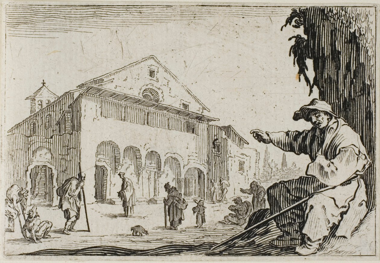 La casa, dai Capricci da Jacques Callot