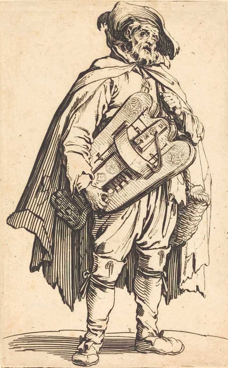 Il suonatore di ghironda da Jacques Callot