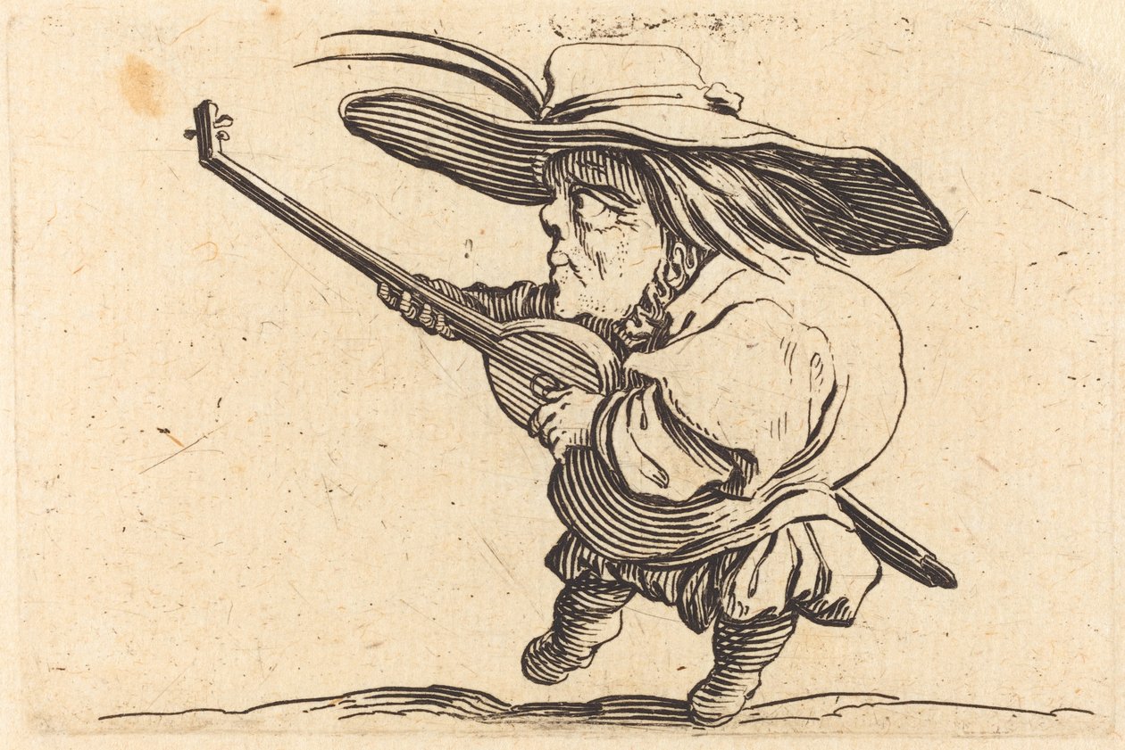 Il suonatore di liuto da Jacques Callot