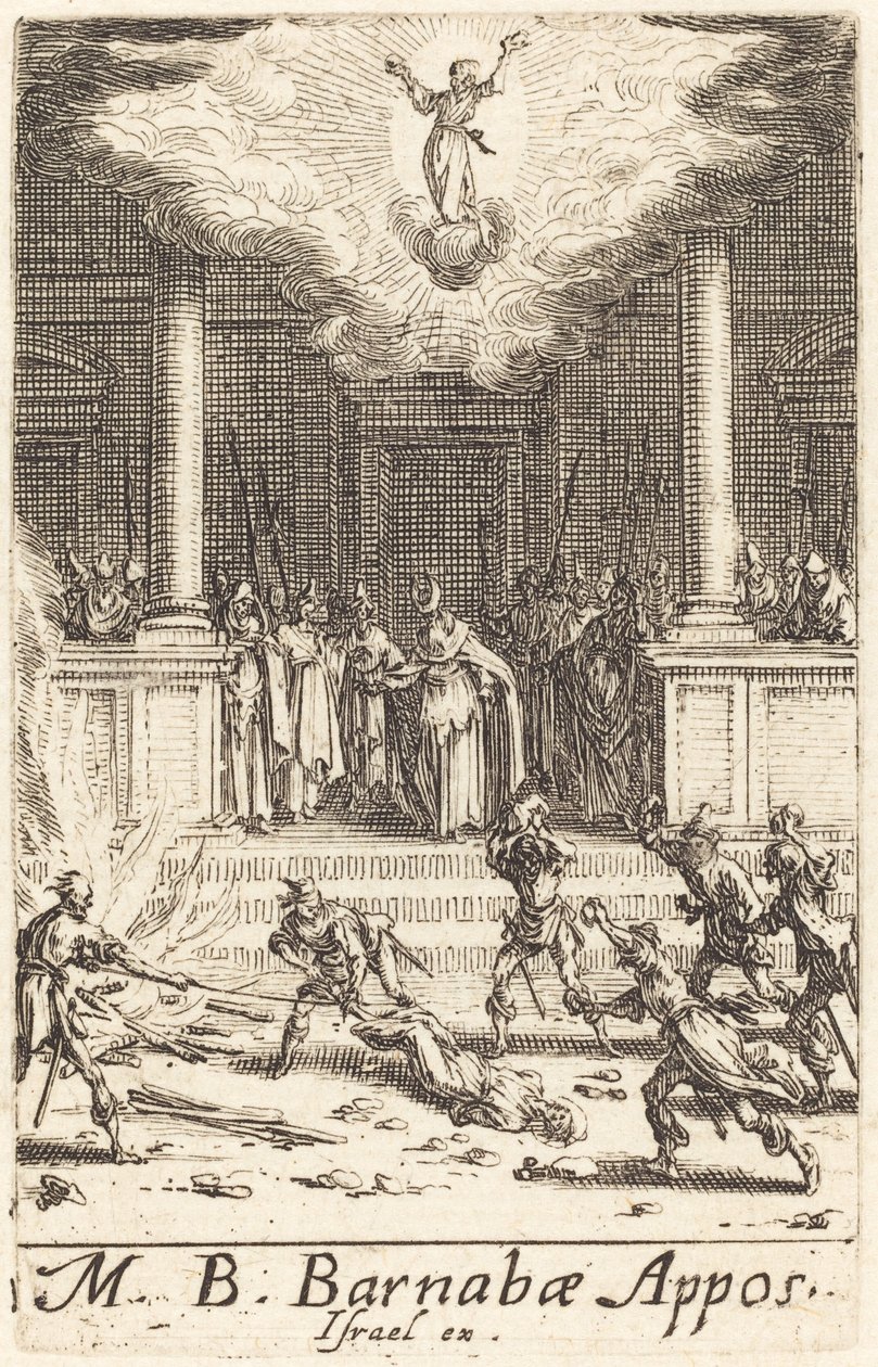 Il martirio di San Barnaba da Jacques Callot
