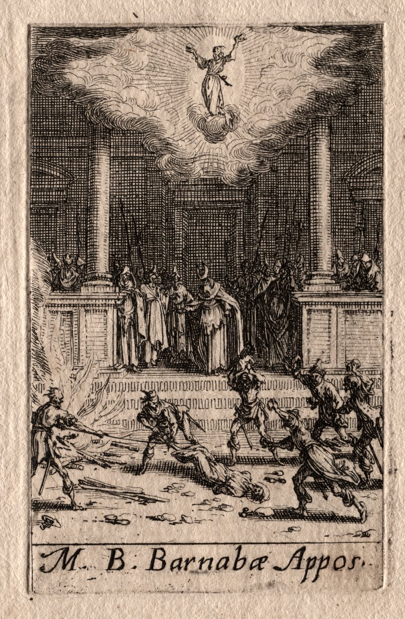 Il Martirio degli Apostoli: San Barnaba da Jacques Callot