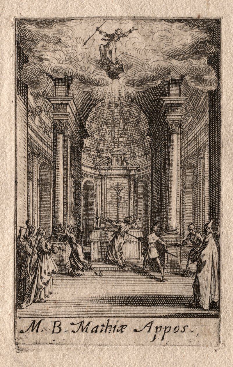Il martirio degli apostoli: San Mattia da Jacques Callot