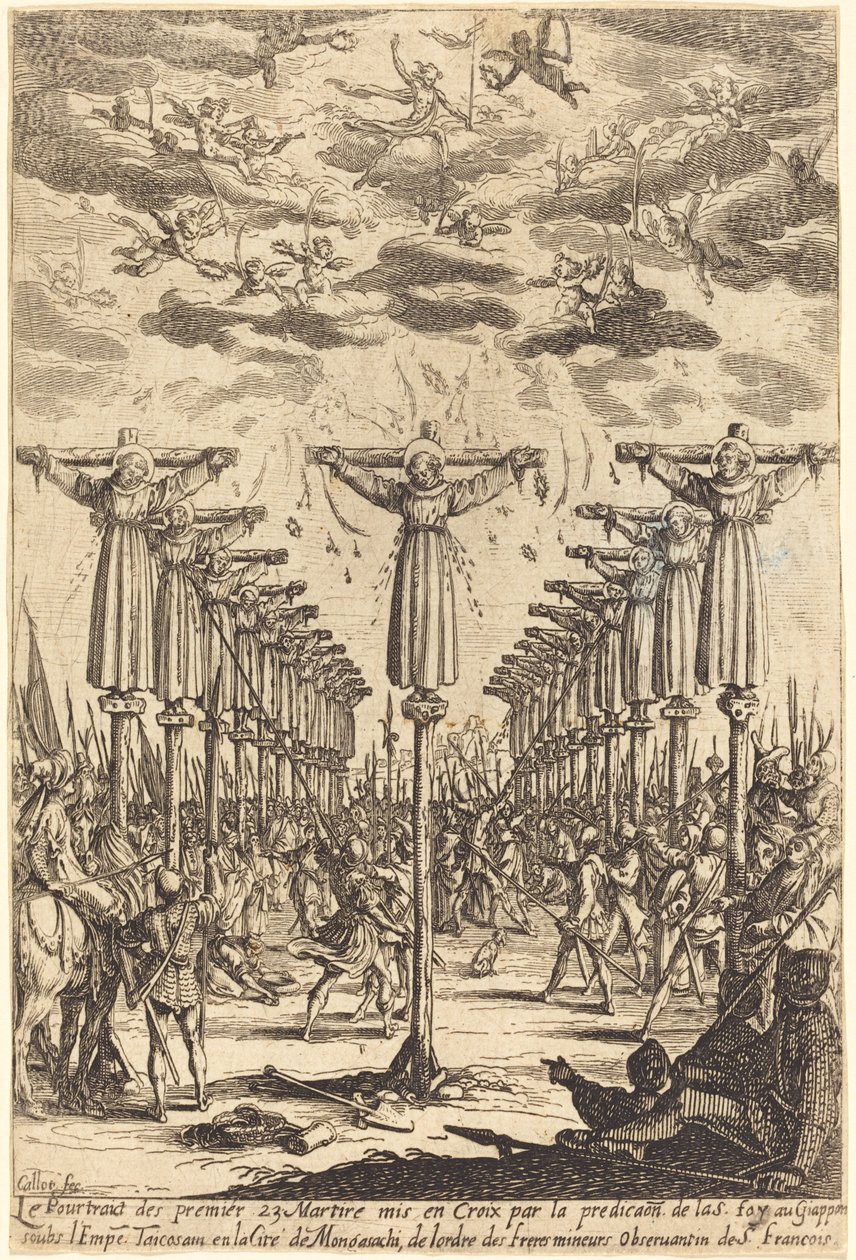 I martiri del Giappone da Jacques Callot