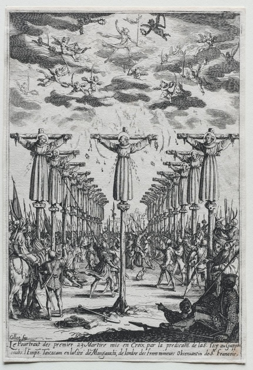 I Martiri del Giappone da Jacques Callot