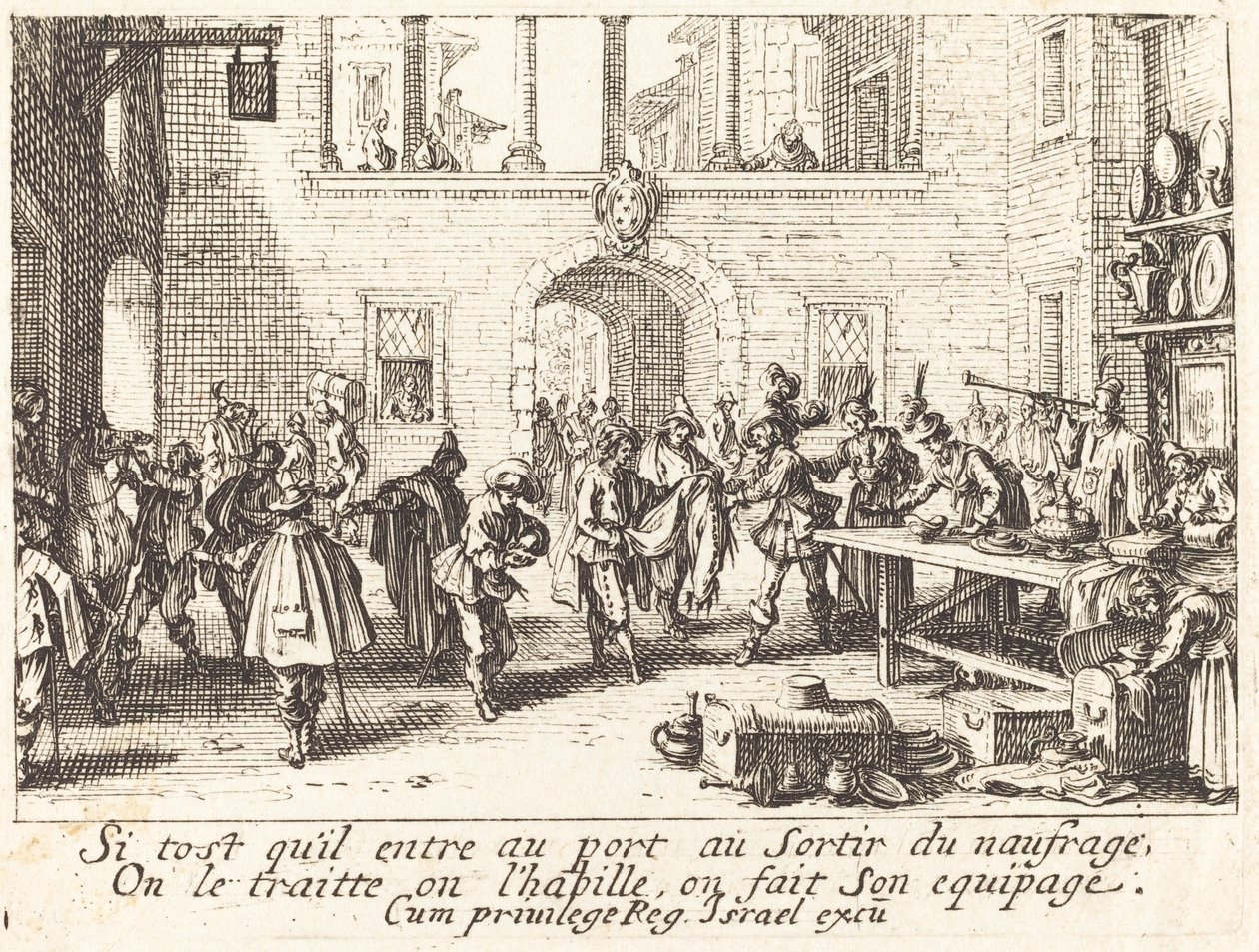I genitori donano regali, 1635 da Jacques Callot