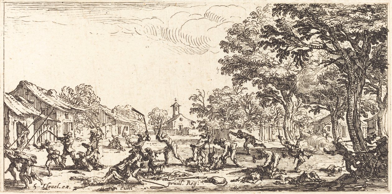 La vendetta dei contadini da Jacques Callot