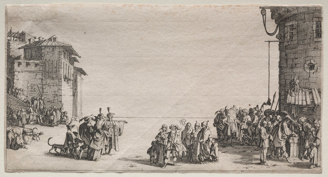 Il mercato degli schiavi, 1629 da Jacques Callot