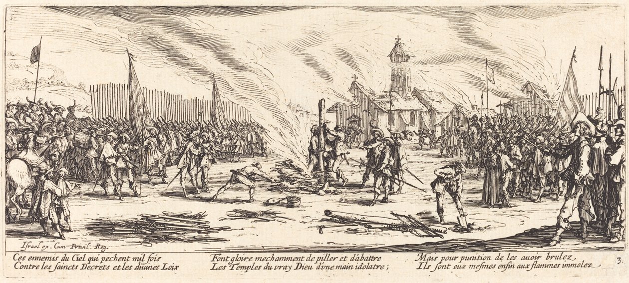 Il rogo da Jacques Callot
